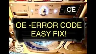 Washing machine O E Error Code, easy fix. Front loaders