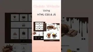 Chocolate website design #shorts #short #virlshort #viealreels #htmlwebsite #webdesign #coding