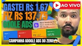 [AO VIVO] GOOGLE ADS PARA AFILIADOS INICIANTE Passo a Passo Completo 2023 Como Anunciar Google Ads
