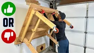 Foldup Assembly Table Put Away #foldupworkbench#diyproject#neilthegarageguy