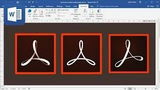 How to create Adobe Acrobat Reader logo in Microsoft Word