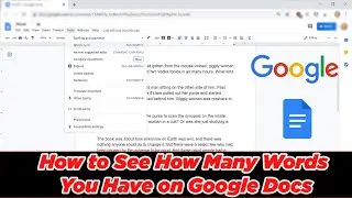 [GUIDE] How to See how many Words You have on Google Docs (100% Working)