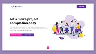 Fullscreen Landing Page Using HTML & CSS | Easy & Responsive