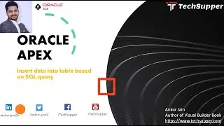 Insert data into table using SQL in Oracle APEX