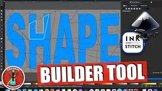 SHAPE BUILDER TOOL INKSCAPE 1.3 + Embroidery Project Using Ink/Stitch