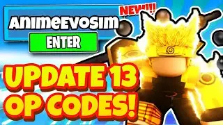 ALL NEW SECRET UPDATE 13 OP CODES IN ROBLOX ANIME EVOLUTION SIMULATOR CODES!