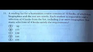 Problem 11 - Official GRE Practice Test 1 - Quantitative portion