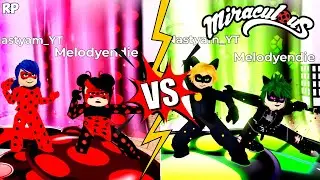 SAME TRANSFORMAÇOES (Comparação) NO MIRACULOUS RP - MIRACULOUS ROBLOX!