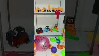 Balloons, contractor cars and colorful balls part 73 #shorts #balloons #contractor