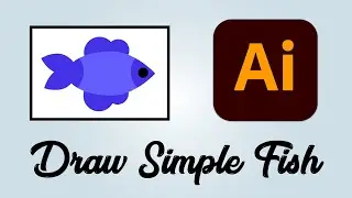 How to draw simple fish in Adobe Illustrator