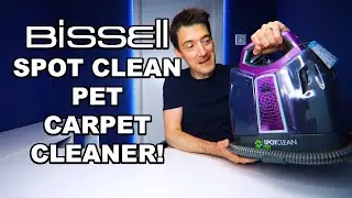 BISSELL SPOT CLEAN PET CARPET CLEANER REVIEW! (Model 36982)