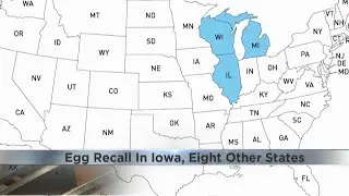 Egg recall in Iowa and 8 other states