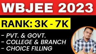 PART 2 | WBJEE 2023 CUTOFF | CHOICE FILLING | COUNSELLING