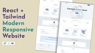 Build A Responsive Website with Tailwind React | Create a modern website with React and Tailwind