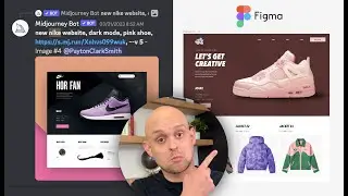 Midjourney + Figma Entire AI Website Process