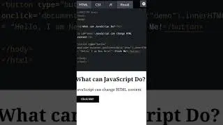 Javascript InnerHTML to Change HTML Content #coding #frontendprojects #javascript