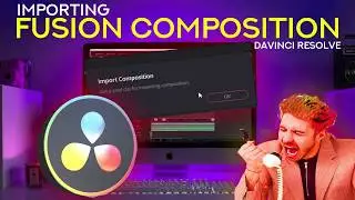 How To Import a Fusion Composition In Davinci Resolve 16