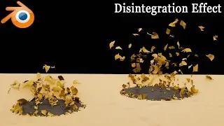 Blender tutorial - Create Disintegration Effect - 230
