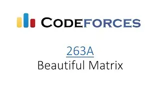 Codeforces: 263A - Beautiful Matrix