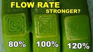 Effect of extrusion FLOW RATE to the strength of 3D printed object