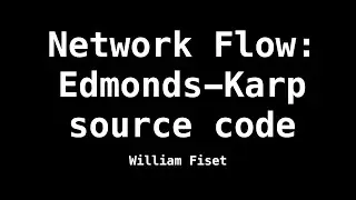 Edmonds Karp Algorithm | Source Code