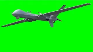 Green Screen unmanned drone