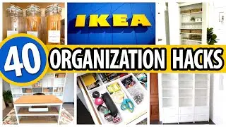 40 *BEST* IKEA Organization HACKS! ✨ small space transformation