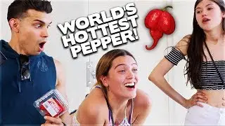 Paying Girls To Eat Fresh Carolina Reapers!