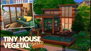 Tiny house vegetal ✨ Sims 4 Speed build 🌿 miriamslowly