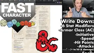 Making a D&D Fast Character