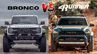 2025 Toyota 4Runner TRD PRO vs 2025 Ford Bronco Raptor Compared | Off Road Battles! | MotorNation