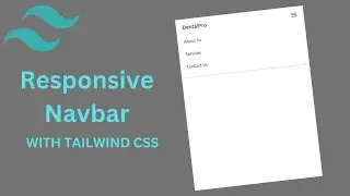 Create A Responsive Navbar With Tailwind CSS | Tailwind CSS Tutorial