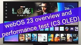 LG webOS 23 overview and performance demo on C3 OLED