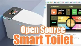 HMI Intelligent Smart Display GUI Project for Smart Toilet - 800x480