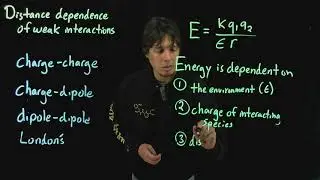 Topic 2.3 - Distance dependence of non covalent interactions