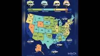 Most sold cars in US states! 