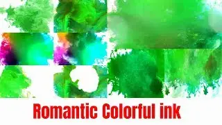 Romantic Colorful ink motion green screen effects | Green Screen Motion | OMER J GRAPHICS