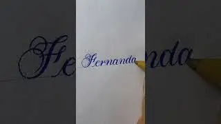 Fernanda  #jutaicôrte #caligrafia #calligraphy #lettering #letrasbonitas