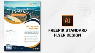 How To Created Travel Flyer Design In Illustrator | Flyer Design Tutorial In Illustrator