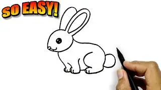 How to draw a bunny easy step by step | Easy Drawings | Rabbit Drawing Easy