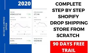 90 DAYS SHOPIFY FREE TRAIL | How To Create A COMPLETE Shopify Drop shipping Store From Scratch