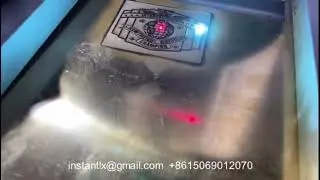 50w Fiber laser marking on copper