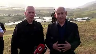 ראש הממשלה נתניהו ושר הביטחון גלנט בהערכת מצב בזירת הפיגוע בצומת חמרה