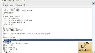 Cisco CCENT and CCNA Exam - Securing Routers with Passwords