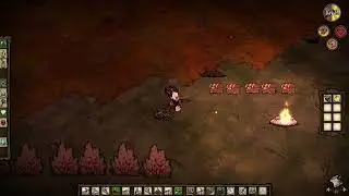 Don't Starve:  Opening a sinkhole near your base can be bad