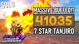 Buffed 7 Star Tanjiro in Gauntlet Mode (40k+ Seconds?!) | All Star Tower Defense Roblox