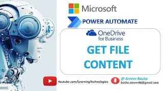 Power Automate Desktop || OneDrive for Business - Get File content