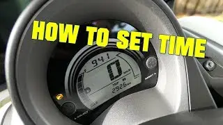 Yamaha NMAX - How to set clock