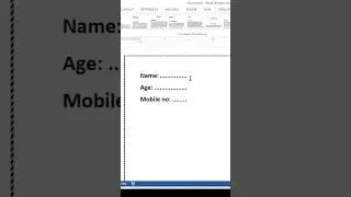 Creating Dotted Line for Paragraph Indentation in Word | Using Tab to Set Fixed-Distance Dot Line