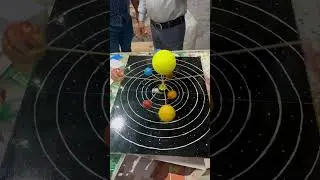 Solar system working model school project on space